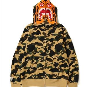 1st camo tiger full zip hoodie men’s
